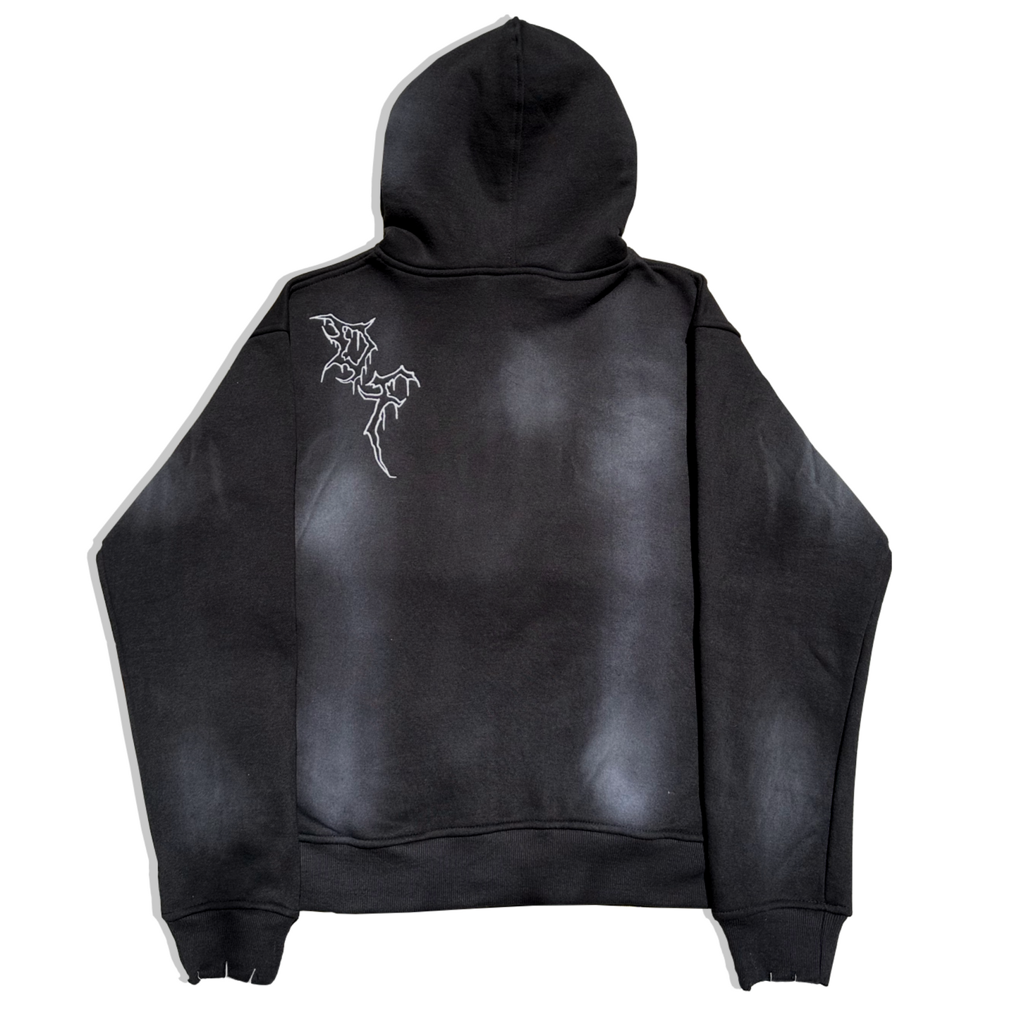 Cosmetic Void Zip-Up |Black Sun Washed