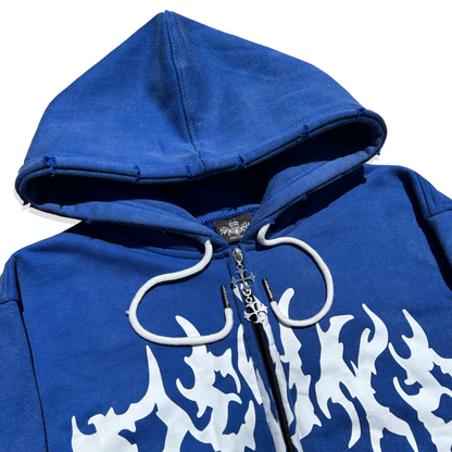 Cosmetic Void Zip-Up |Blue Sun Washed
