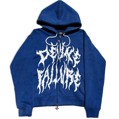 Cosmetic Void Zip-Up |Blue Sun Washed