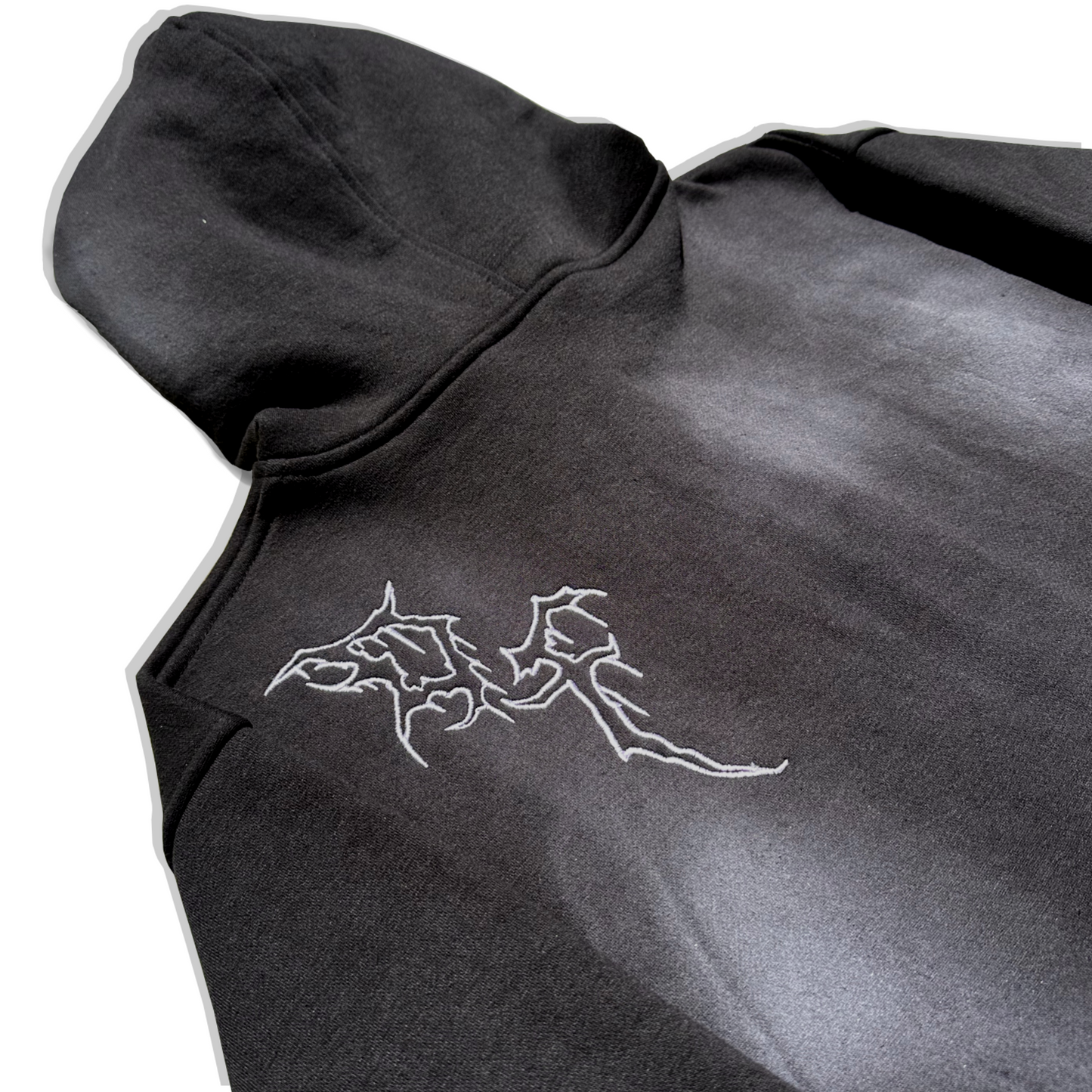 Cosmetic Void Zip-Up |Black Sun Washed