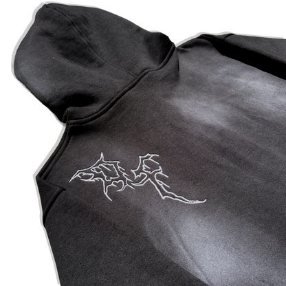 Cosmetic Void Zip-Up |Black Sun Washed
